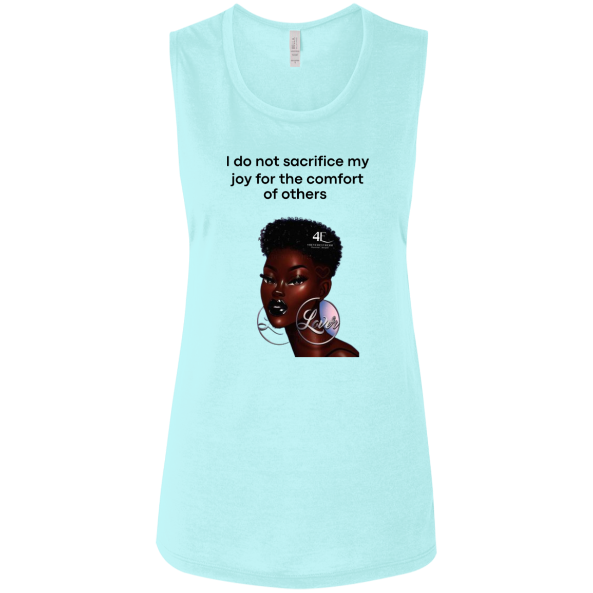 I Do Not Sacrifice My Joy Ladies' Flowy Muscle Tank