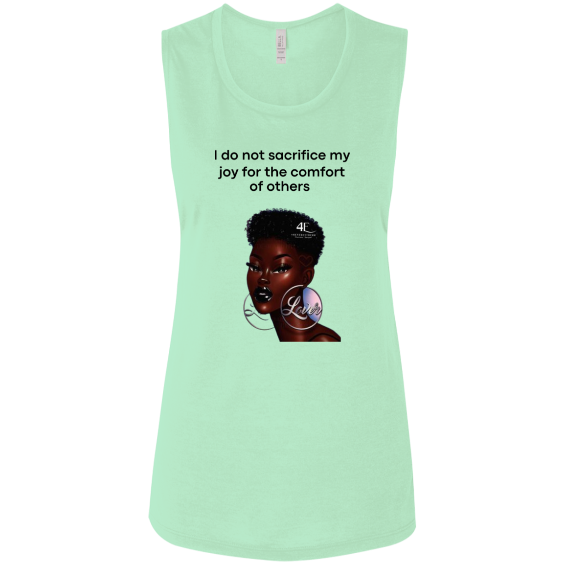 I Do Not Sacrifice My Joy Ladies' Flowy Muscle Tank