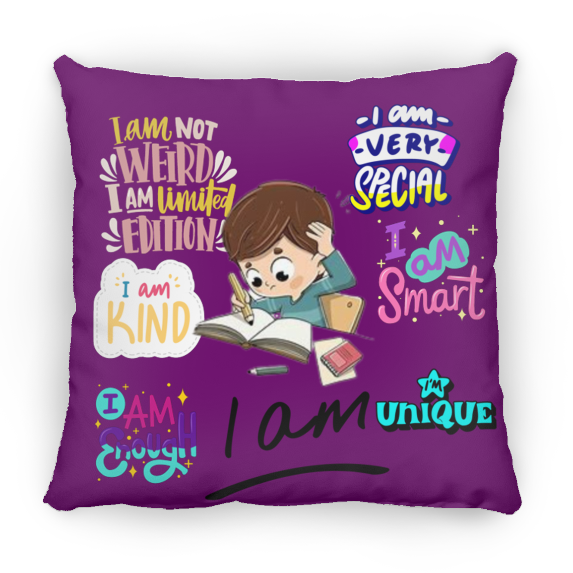 I Am Very Special Large Square Pillow