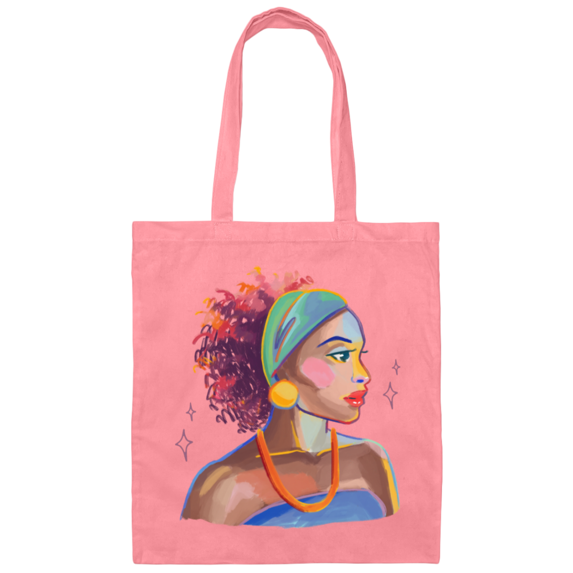 Black Woman Canvas Tote Bag