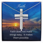 Faith Cross Necklace, Christening Gift, Confirmation Gift from Godmother, Confirmation Necklace, Holy Confirmation, Cross Necklace, Baptism
