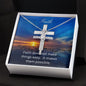 Faith Cross Necklace, Christening Gift, Confirmation Gift from Godmother, Confirmation Necklace, Holy Confirmation, Cross Necklace, Baptism