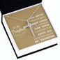 To My Daughter CZ Cross necklace is the perfect present for baptisms, birthdays, and every celebration in between.
