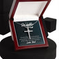 To My Daughter CZ Cross necklace, Cross Pendant, Holy Confirmation, Gift from Parents, Confirmation Necklace, Gift for Him, Gift for Her, Baptism Gift, First Communion, Faith, Christening, Confirmation, Cross Necklace