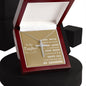 To My Daughter CZ Cross necklace is the perfect present for baptisms, birthdays, and every celebration in between.