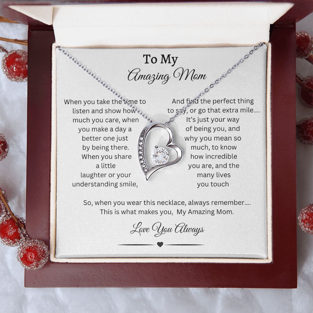To My Amazing Mom, Daughter Gift Graduation, Christmas Gift, Daughter Necklace, Graduation Gift, Birthday Gift, Gift From Mom, Gift From Dad, Just Because Gift