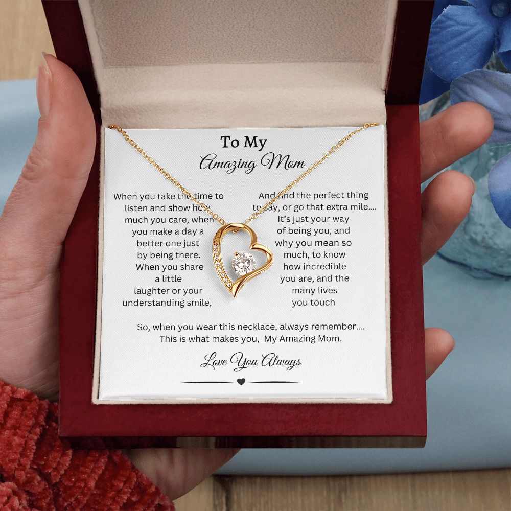 To My Amazing Mom, Daughter Gift Graduation, Christmas Gift, Daughter Necklace, Graduation Gift, Birthday Gift, Gift From Mom, Gift From Dad, Just Because Gift
