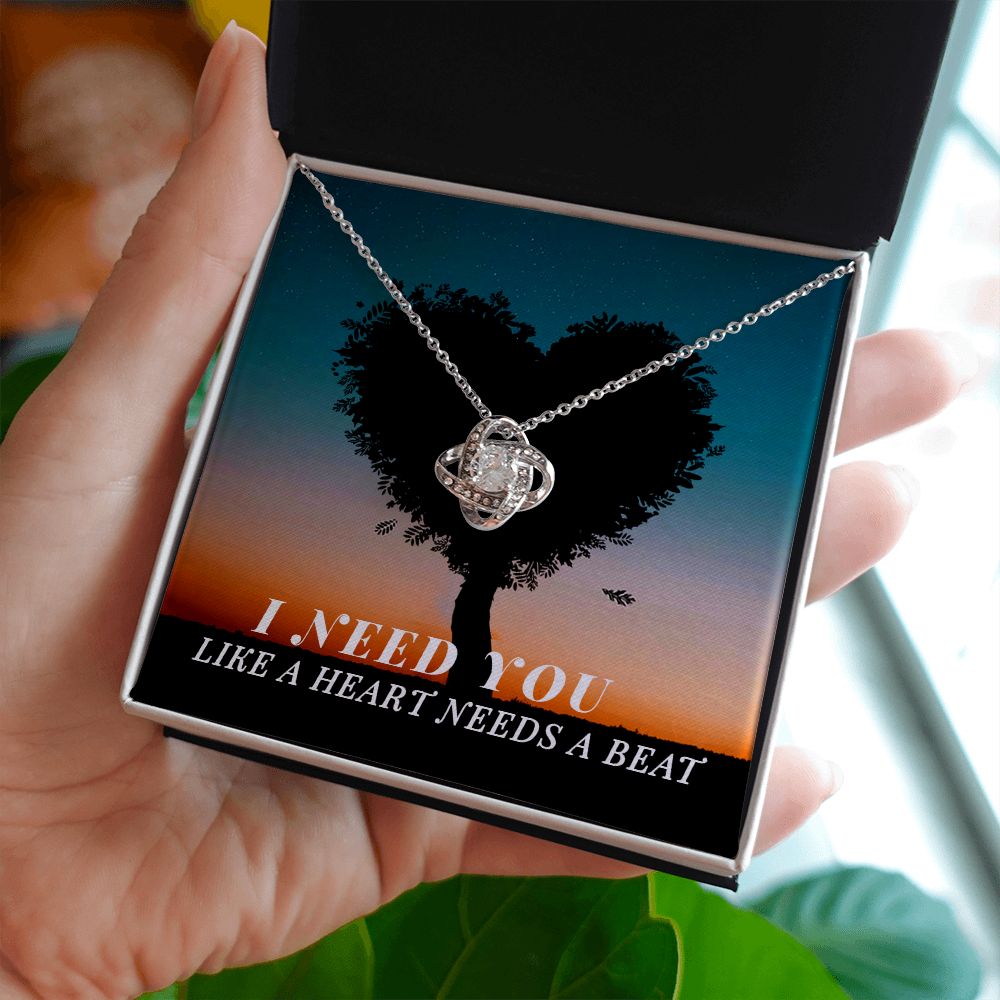 Love Knot Necklace. Mother's Day Gift, Just Because Gift, Birthday Gift, Anniversary Gift, Soulmate Gift