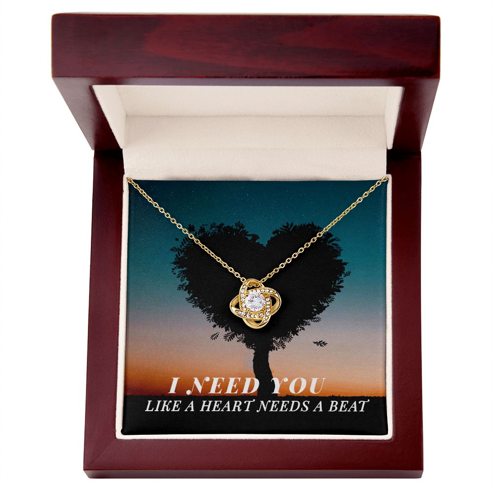 Love Knot Necklace. Mother's Day Gift, Just Because Gift, Birthday Gift, Anniversary Gift, Soulmate Gift