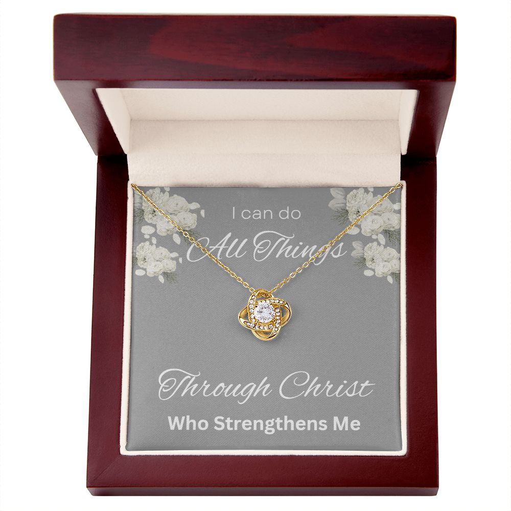 Love Knot Necklace (Yellow & White Gold Variants)