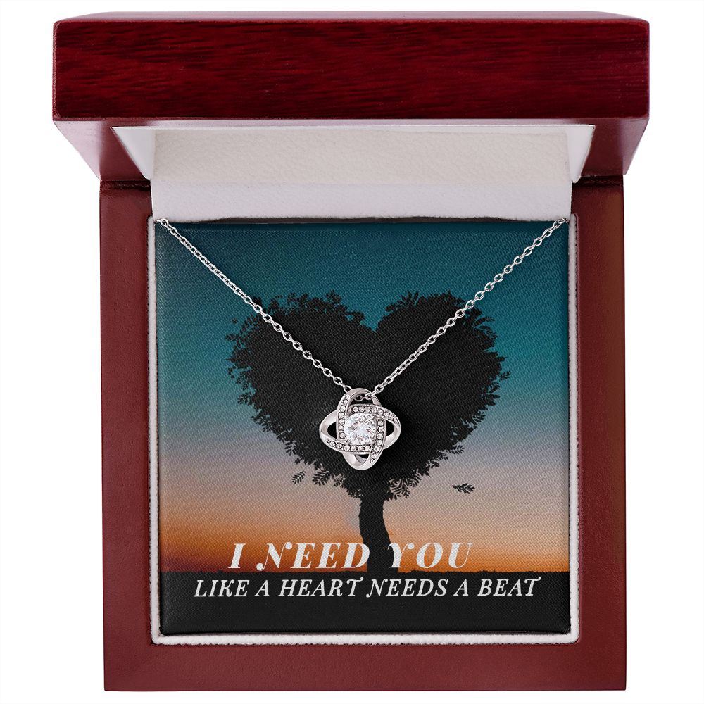 Love Knot Necklace. Mother's Day Gift, Just Because Gift, Birthday Gift, Anniversary Gift, Soulmate Gift