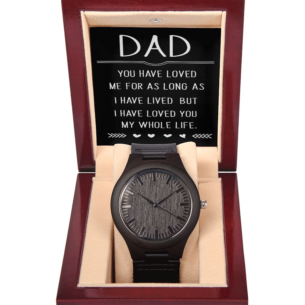 To Dad - Wooden Watch