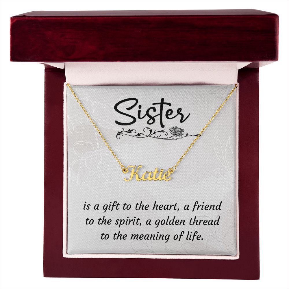 Personalized Name Necklace is the perfect gift for your sister. Great Valentine's Day Gift, Special Occasion, or Just Because