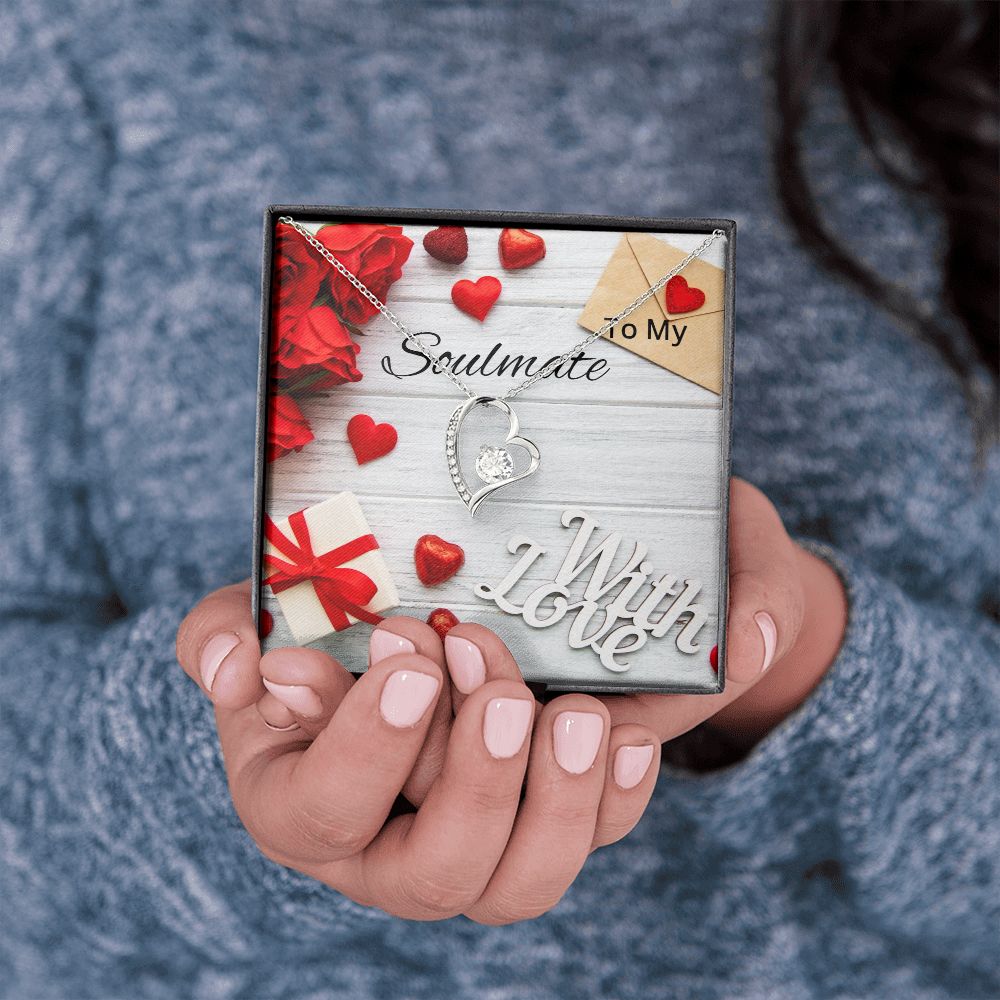 Forever Love Necklace. To My Soulmate With Love, Gift From Spouse, Gift From Husband, Mother's Day Gift, Birthday Gift, Anniversary Gift