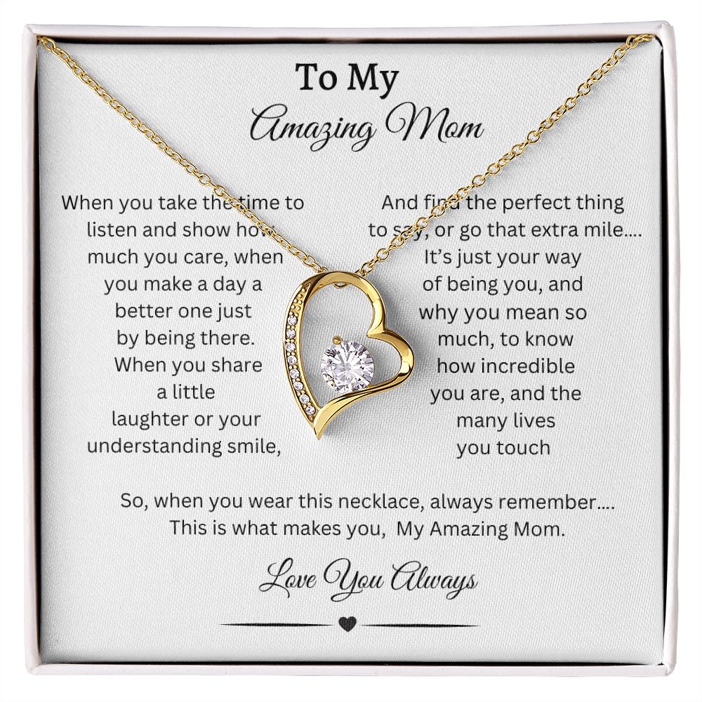 To My Amazing Mom, Daughter Gift Graduation, Christmas Gift, Daughter Necklace, Graduation Gift, Birthday Gift, Gift From Mom, Gift From Dad, Just Because Gift