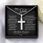 Fathers Day Gift for Dad, Dad Gift From Daughter, Dad Birthday Gift, Cross Necklace for Dad, Father's Day Dad gift