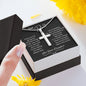 Fathers Day Gift for Dad, Dad Gift From Daughter, Dad Birthday Gift, Cross Necklace for Dad, Father's Day Dad gift