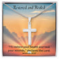 Restored and Healed Stainless Steel Cross Necklace, Cross Pendant, Holy Confirmation, Gift from Godparent, Gift from Parents, Confirmation Necklace, Baptism Gift, First Communion, Faith, Christening, Confirmation, Cross Necklace