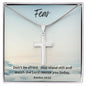 Fear Cross Stainless Steel Necklace, Christening Gift, Confirmation Gift from Godmother, Confirmation Necklace, Holy Confirmation, Cross Necklace, Baptism