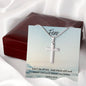Fear Cross Stainless Steel Necklace, Christening Gift, Confirmation Gift from Godmother, Confirmation Necklace, Holy Confirmation, Cross Necklace, Baptism