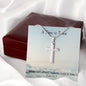 Stainless Steel Cross Necklace, Gifts for Him, Gifts for Her, Cross Necklace, Religious Jewelry, Baptism Gift