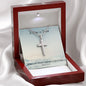 Stainless Steel Cross Necklace, Gifts for Him, Gifts for Her, Cross Necklace, Religious Jewelry, Baptism Gift