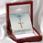Fear Cross Stainless Steel Necklace, Christening Gift, Confirmation Gift from Godmother, Confirmation Necklace, Holy Confirmation, Cross Necklace, Baptism