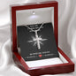 May the Father, Son and Holy Spirit Stainless Steel Cross Necklace, Motivational Gift Necklace: Inspirational Gift, Encouragement, Empowering Gift, Sobriety Recovery, Breast Cancer
