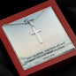 Fear Cross Stainless Steel Necklace, Christening Gift, Confirmation Gift from Godmother, Confirmation Necklace, Holy Confirmation, Cross Necklace, Baptism