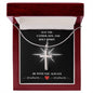 May the Father, Son and Holy Spirit Stainless Steel Cross Necklace, Motivational Gift Necklace: Inspirational Gift, Encouragement, Empowering Gift, Sobriety Recovery, Breast Cancer