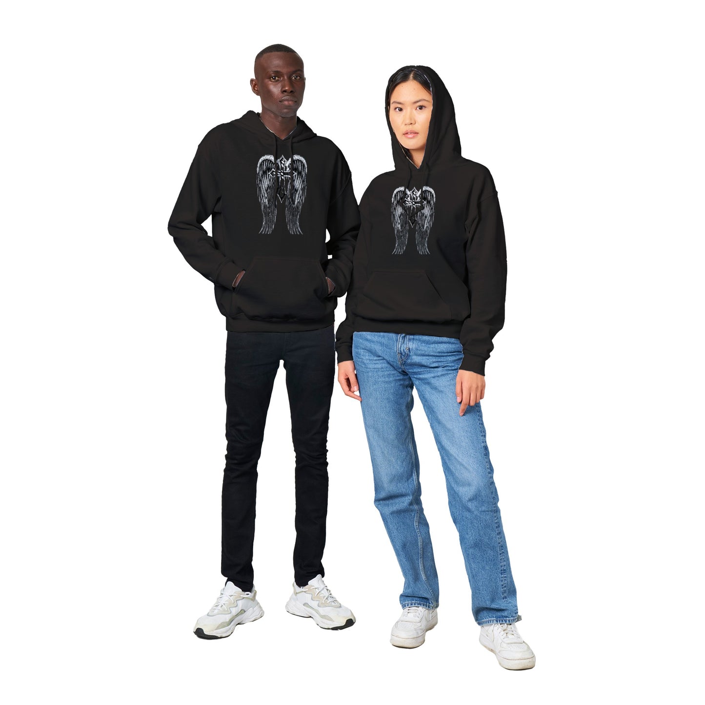 Winged Cross. Classic Unisex Pullover Hoodie