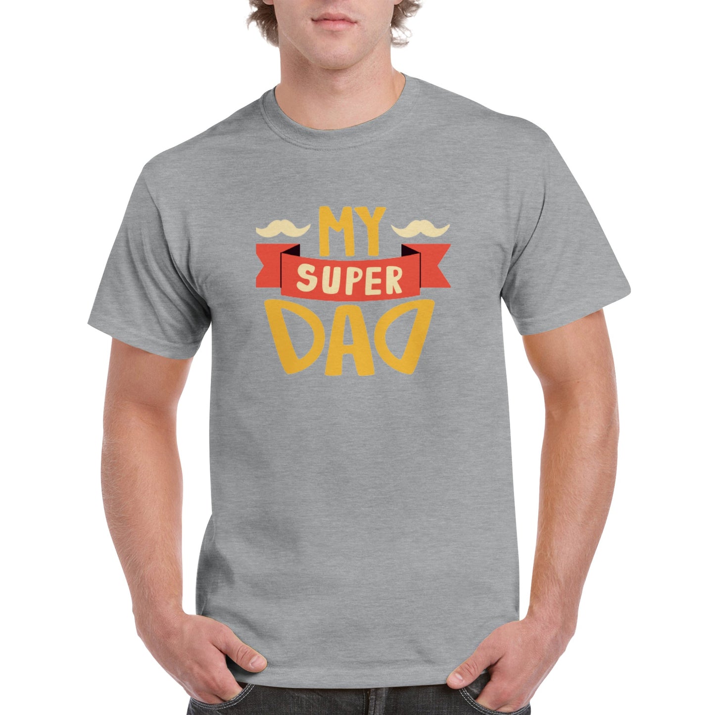 My Super Dad. Heavyweight Unisex Crewneck T-shirt