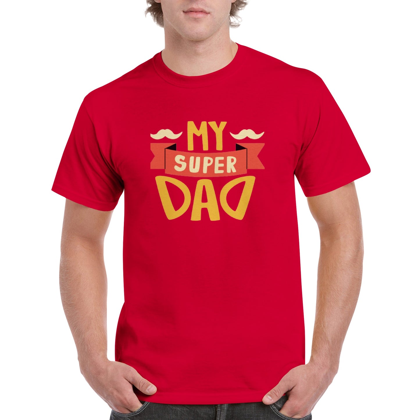My Super Dad. Heavyweight Unisex Crewneck T-shirt
