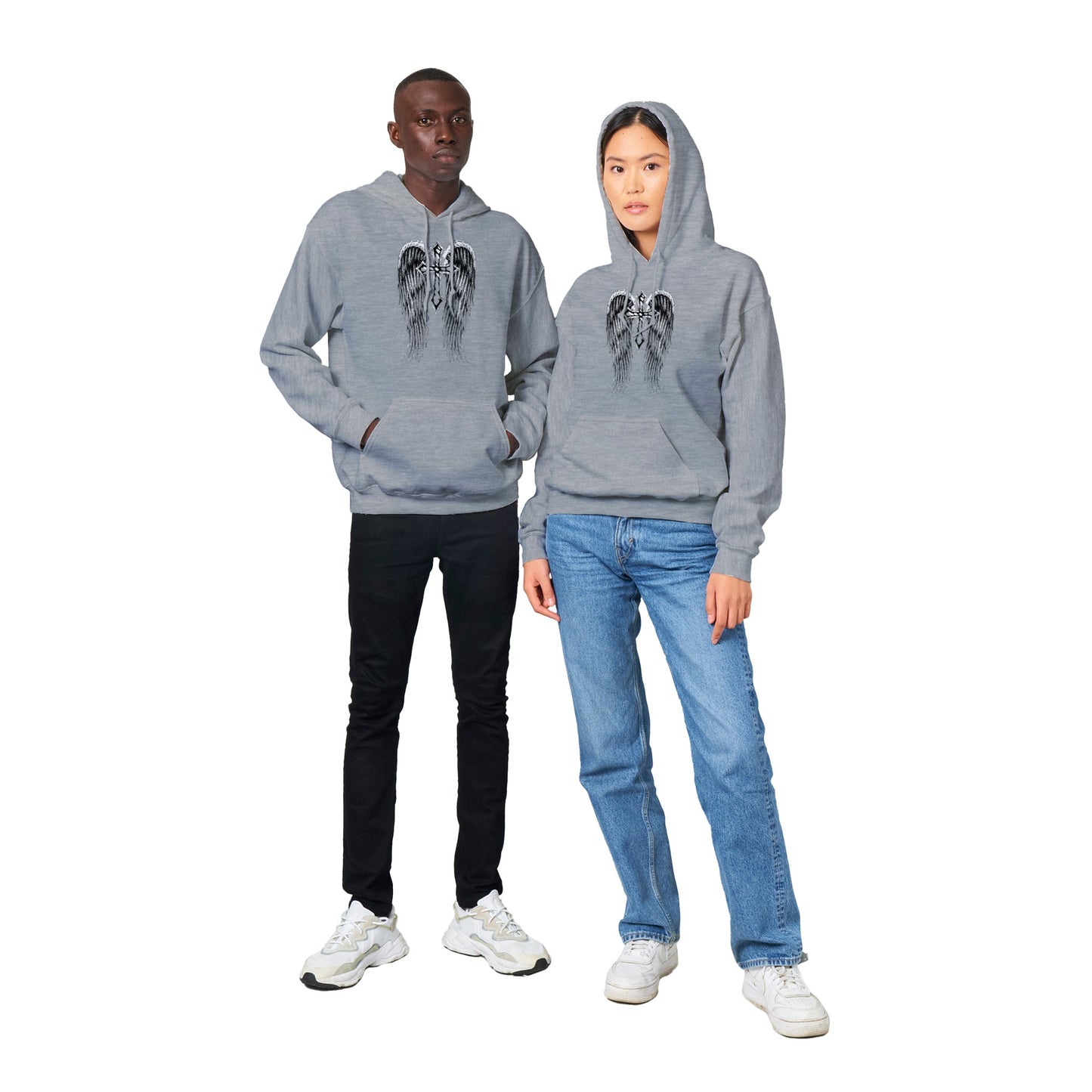 Winged Cross. Classic Unisex Pullover Hoodie