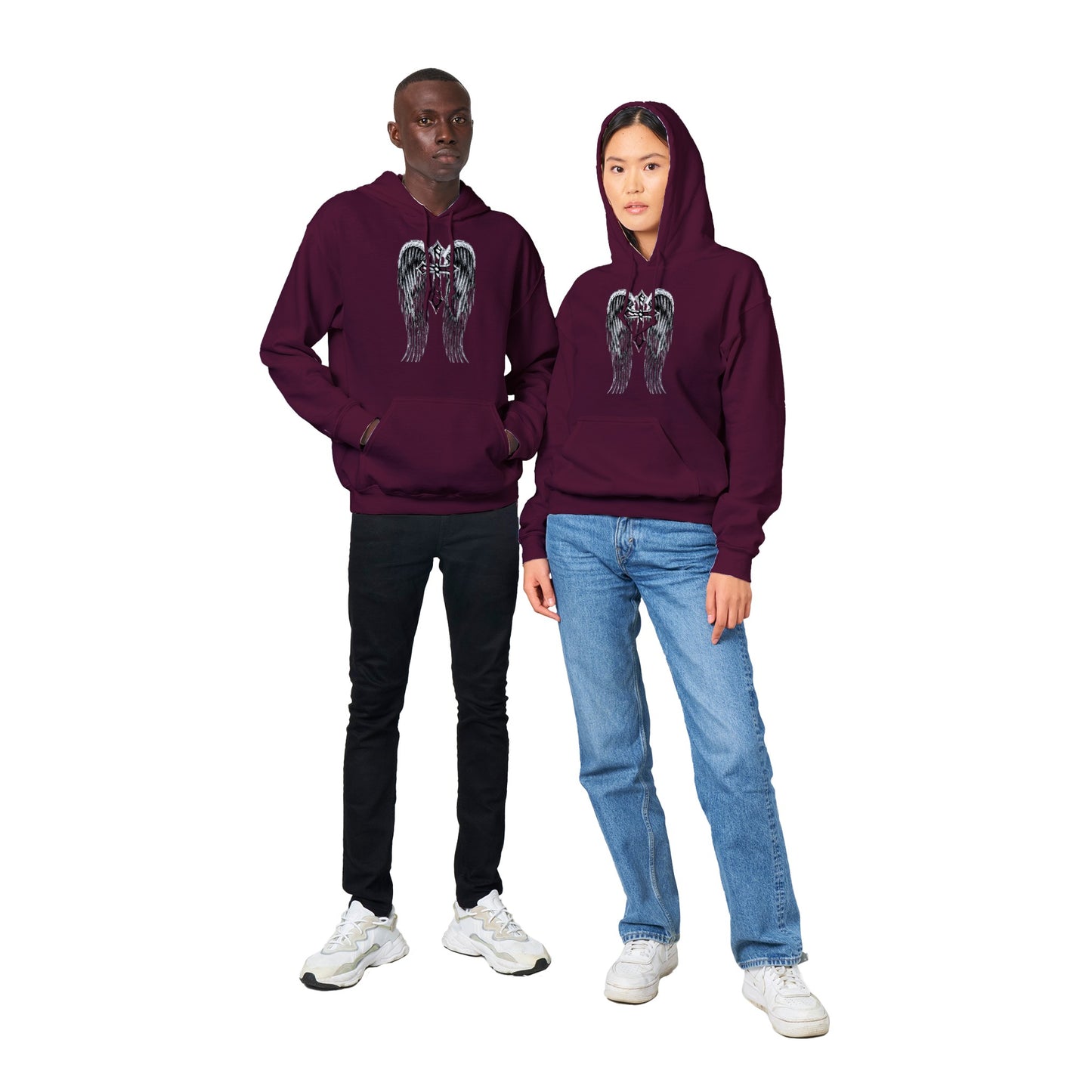 Winged Cross. Classic Unisex Pullover Hoodie