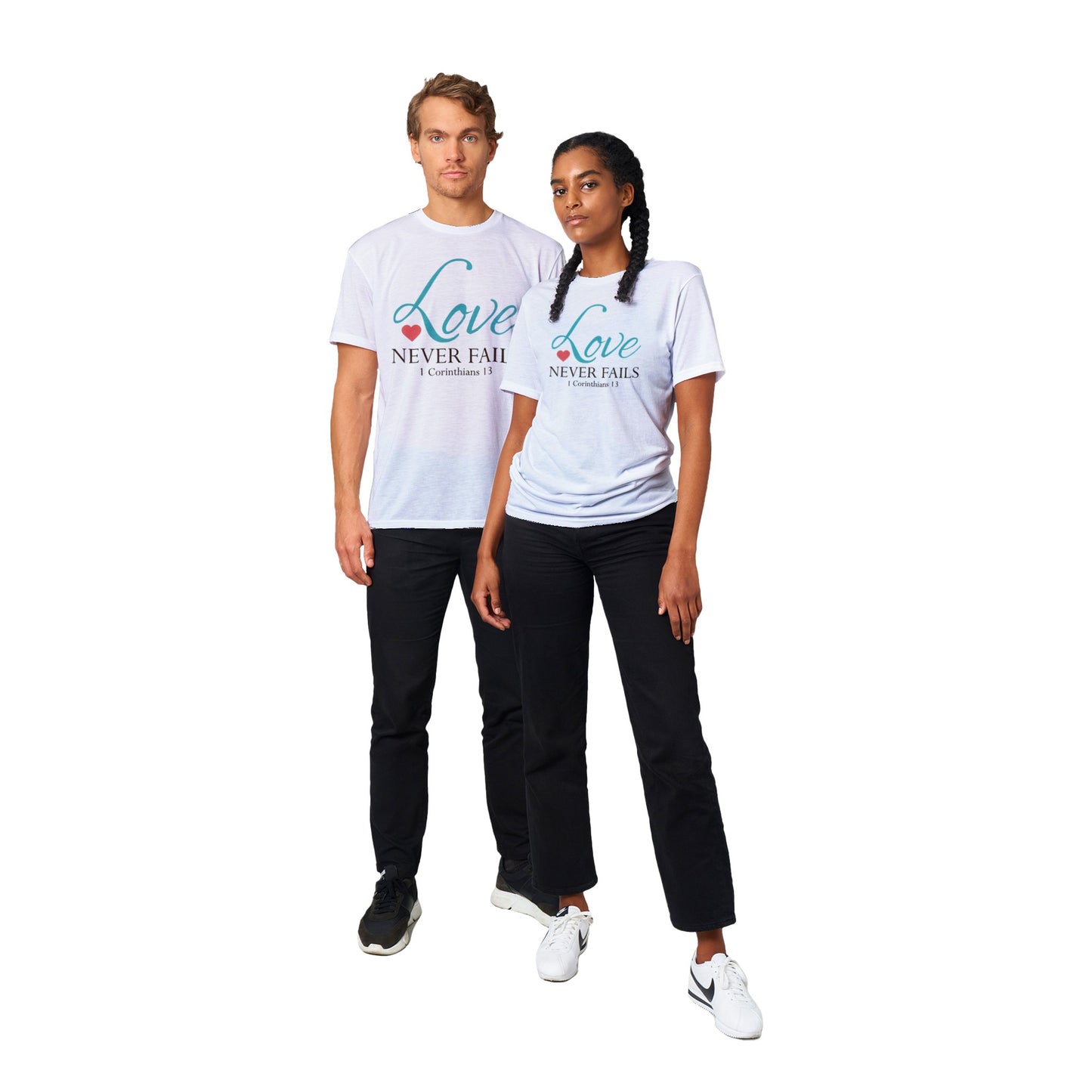 Lovd Never Fails Performance Unisex Crewneck T-shirt