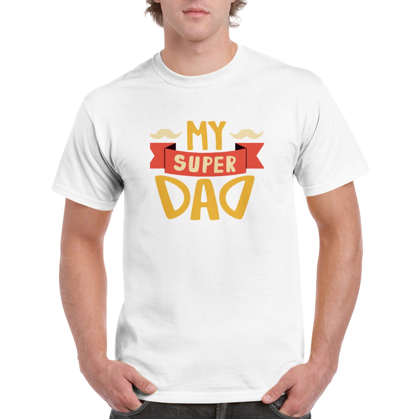 My Super Dad. Heavyweight Unisex Crewneck T-shirt