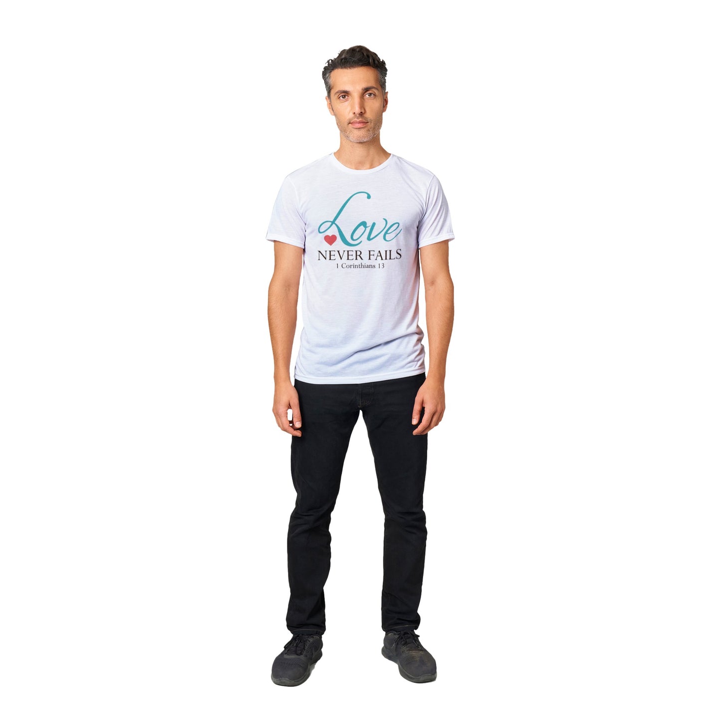 Lovd Never Fails Performance Unisex Crewneck T-shirt