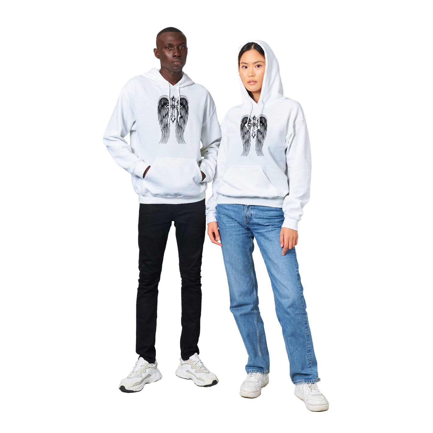 Winged Cross. Classic Unisex Pullover Hoodie