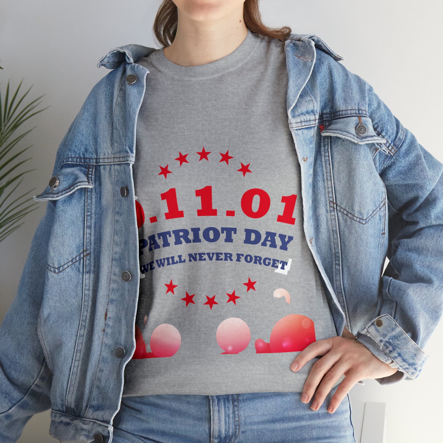 Unisex Heavy Cotton Tee- Patriot Day 9/11