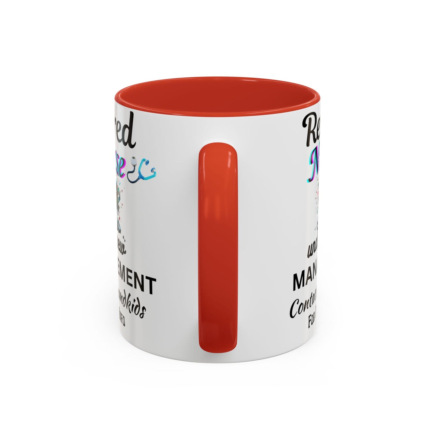 Retired Nurse Coffee Mug, Fun Gift for Retirement, Personalized Mug for Nurses, Coffee Cup for Grandkids Contact, Perfect for Holidays