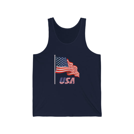 Unisex Jersey Tank, 4th of July Tank Top| Stars and Stripes Tees | Independence Day Tank Top | Freedom Tank Top | Patriotic Tank Top | Memorial Day Tank Top