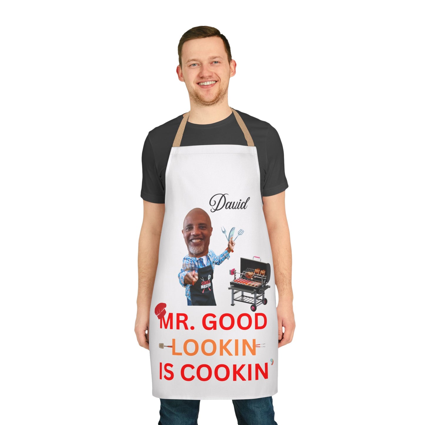 Personalized Apron for Men, Grill Daddy Apron, Father's Day Gift, Custom Men's Apron, BBQ Griller Apron, Chef Gift