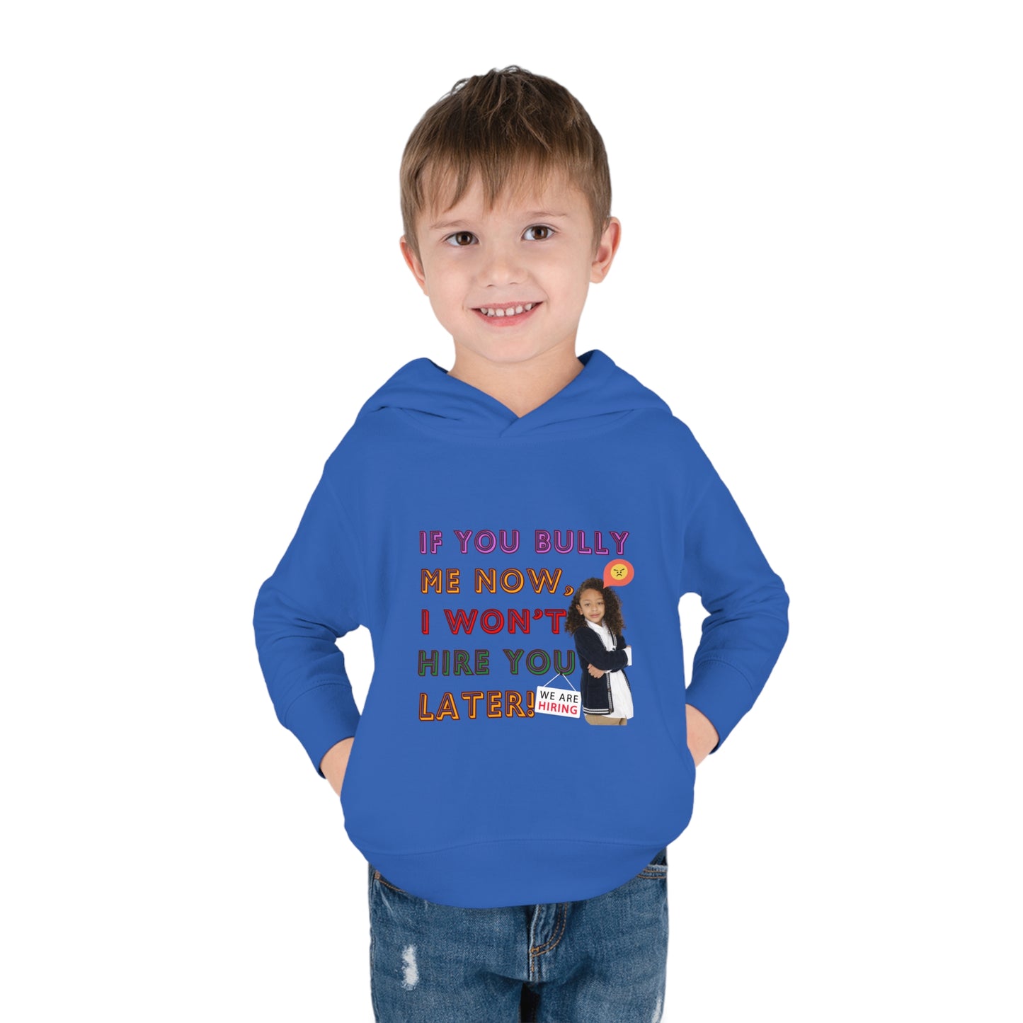 Toddler Fleece Hoodie - Anti-Bullying Message