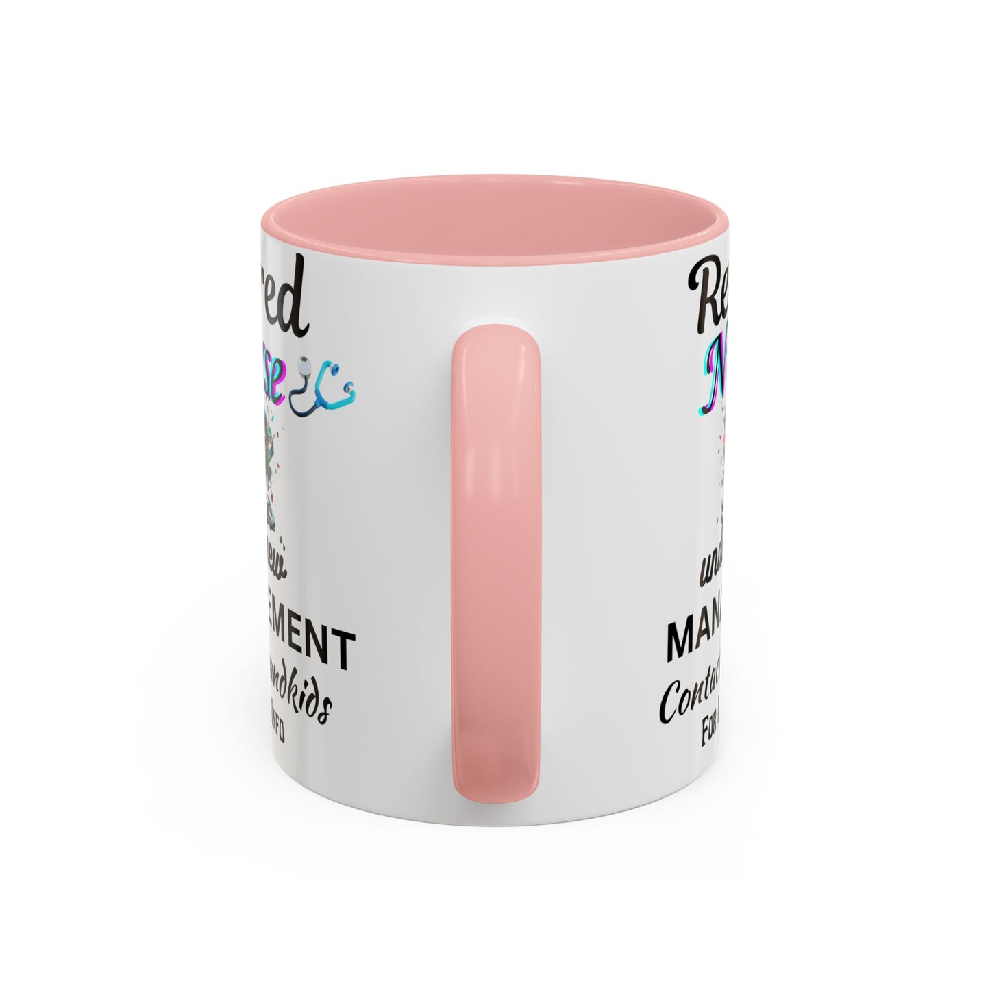 Retired Nurse Coffee Mug, Fun Gift for Retirement, Personalized Mug for Nurses, Coffee Cup for Grandkids Contact, Perfect for Holidays