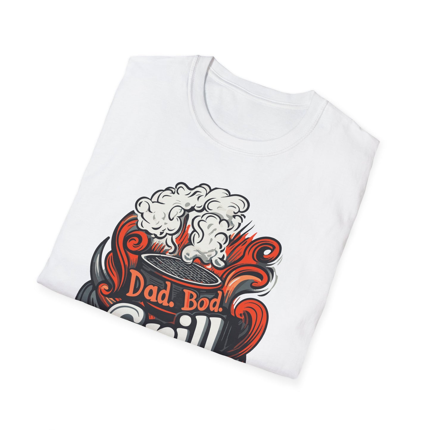 Dad, Bod Grill God T-Shirt | Father's Day Gift | Unisex Tee for Dads | Comfortable Casual Wear | Gift for Dad | Fire Theme