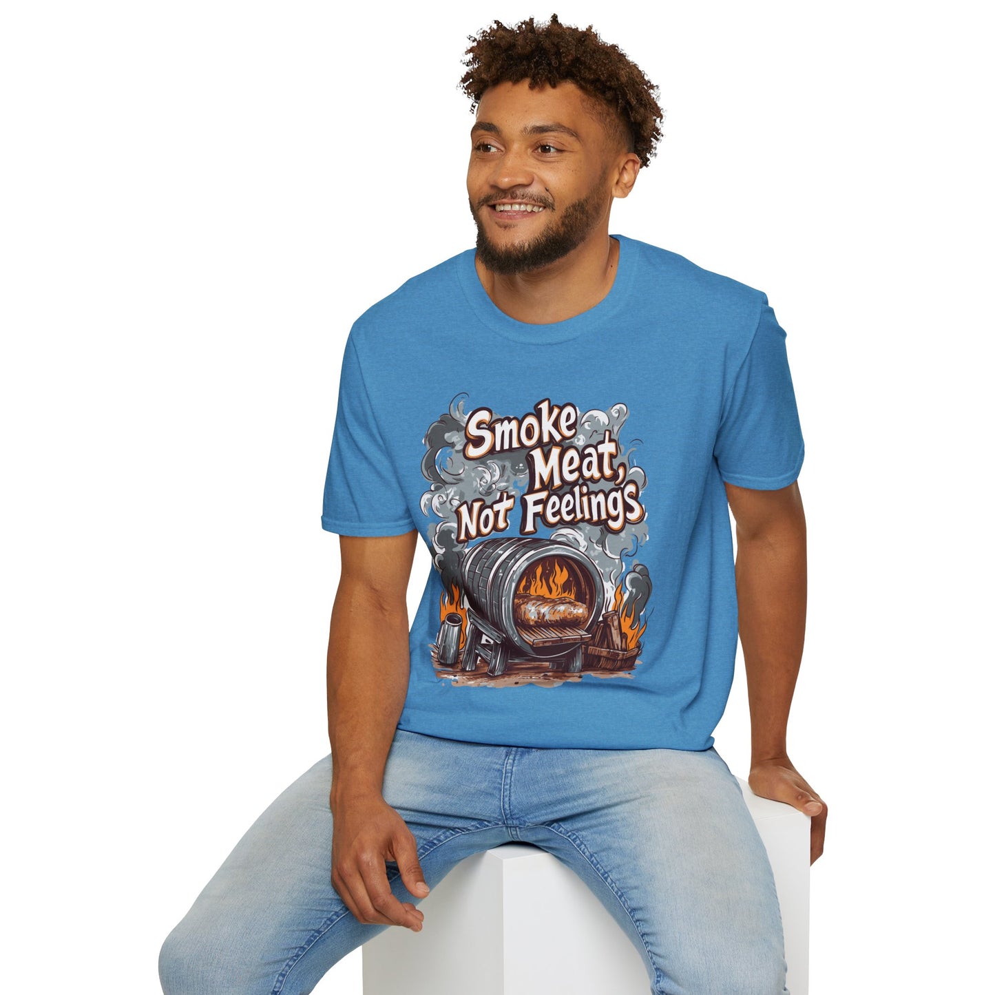 Smoke Meat Not Feeling T-Shirt, BBQ shirt, BBQ Lover Shirt, Meat Lover shirt, Gift for dad, Tailgating shirt, Gift for him, BBQ party outfit