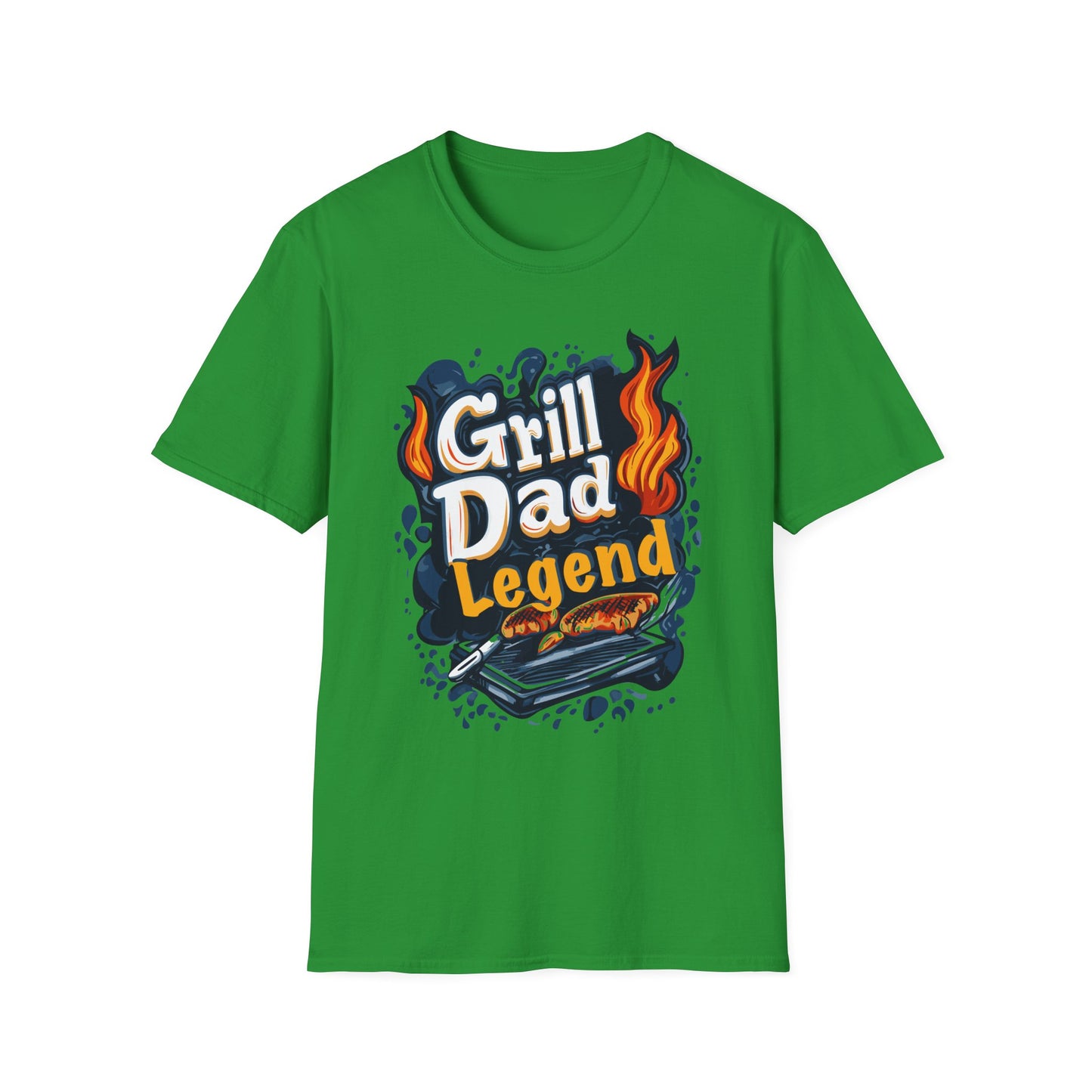 Grill Dad Legend T-Shirt | Father's Day Gift | Unisex Tee for Dads | Comfortable Casual Wear | Gift for Dad | Fire Theme