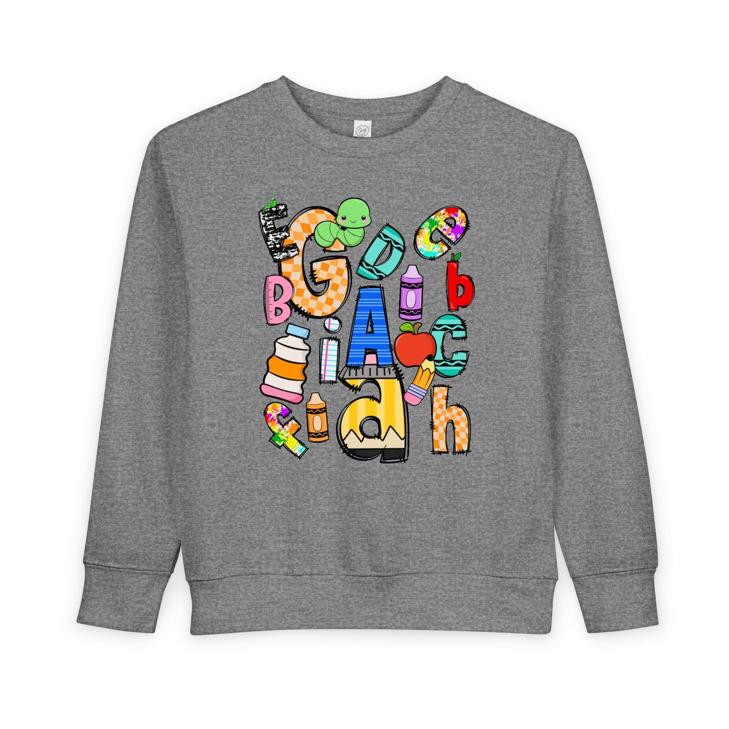 Alphabet Toddler Sweatshirt, Kindergarten Kids Shirt, School Shirt, Alphabet Kids Shirt, Toddler Preschool Fun Shirt toddler sweatshirt