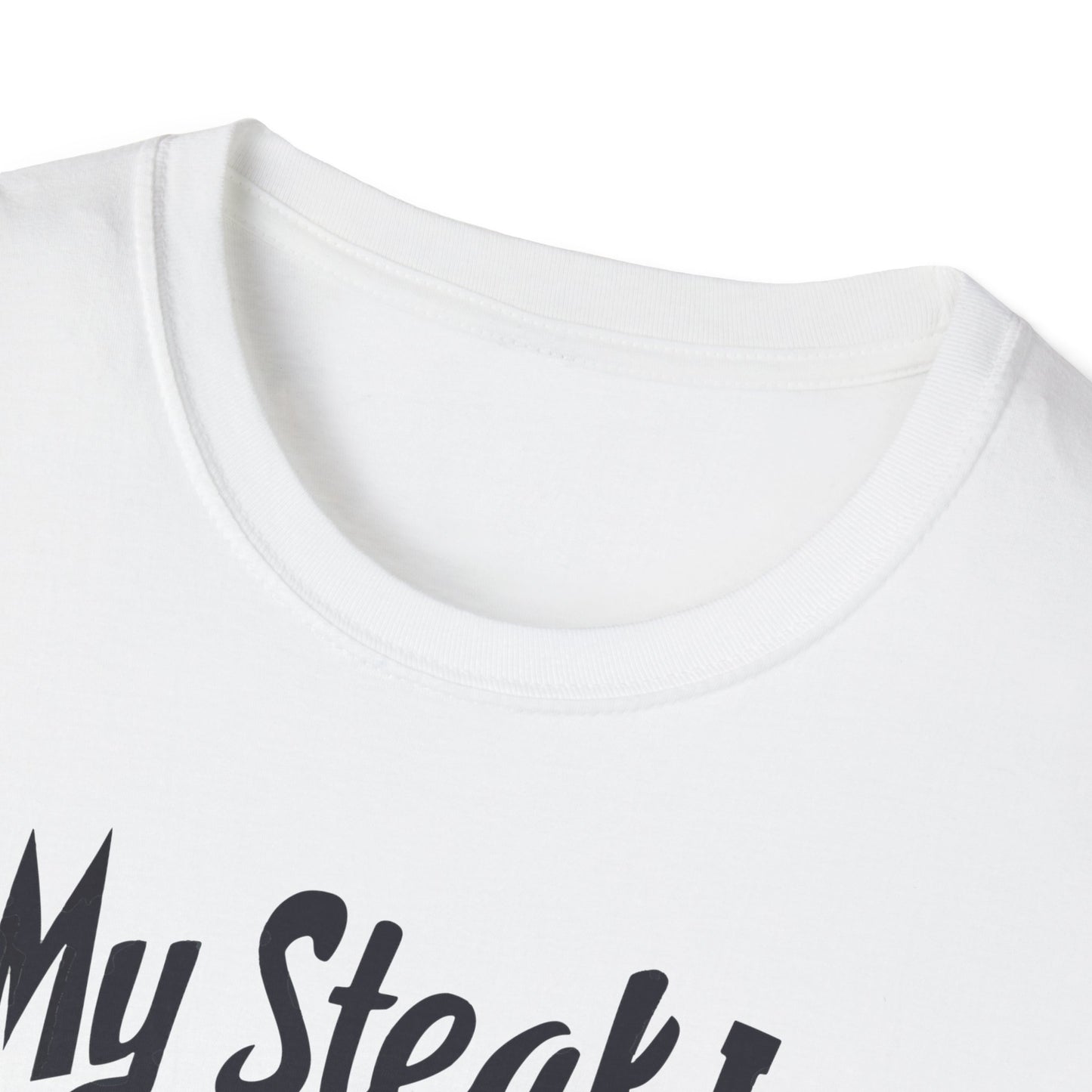 My Steak is Rare My Jokes Well Done T-Shirt | Father's Day Gift | Unisex Tee for Dads | Comfortable Casual Wear | Gift for Dad | Fire Theme